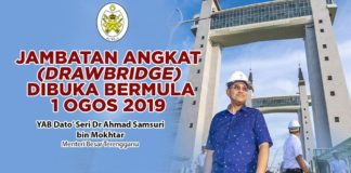 Jambatan angkat dibuka semula 1 Ogos