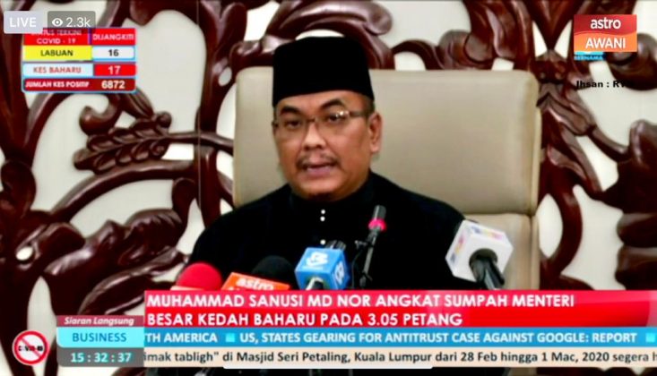 Muhammad Sanusi selesai angkat sumpah MB Kedah