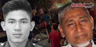 Air mata keluarga Adib masih belum kering