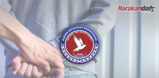 Penagih dadah diserbu lari tinggalkan anak