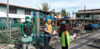 Rumah terbakar menjelang Aidiladha