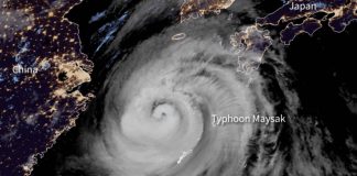 Typhoon Maysak rips through South Korea