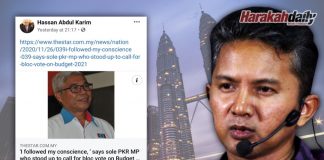 Kecaman MP PKR kepada lawannya kembali kepada diri