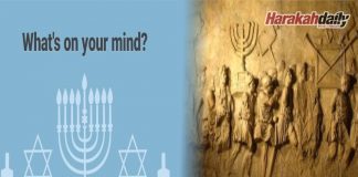 Simbolik Hanukkah bermotif politik