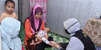 Rekahan tebing sungai berlaku malam tadi