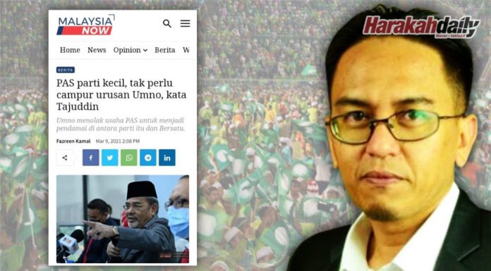 Kekal bermuafakat, DS Tajuddin diminta bertenang