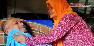 Isteri berkorban jaga suami terlantar lumpuh, tiga anak OKU