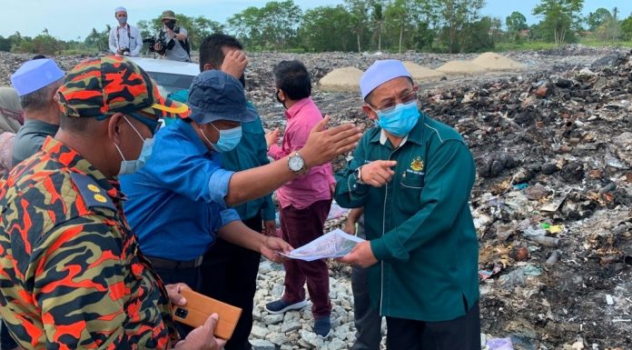 Pam air sungai padam kebakaran di tempat pelupusan
