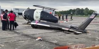 Helikopter terhempas di Subang, lima individu selamat