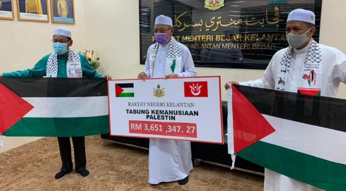 Kelantan pungut RM3.6 juta Tabung Palestin