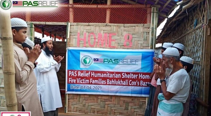 Pelarian terharu ketika PASRelief hulur bantuan