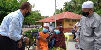 OKU bangun awal pagi tidak sabar dapat suntikan