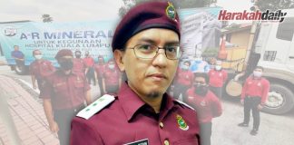 Sumbangan air mineral untuk HKL
