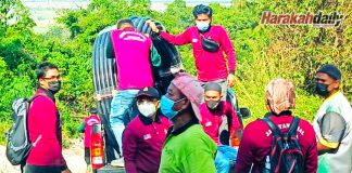 Pemuda GERAKAN berbaju AMAL bantu Pemuda PAS
