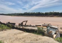 Projek baik pulih tebing sungai runtuh giat dilaksana