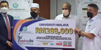 Inspirasiku YaPEIM sumbang RM288,000 kepada pelajar UM