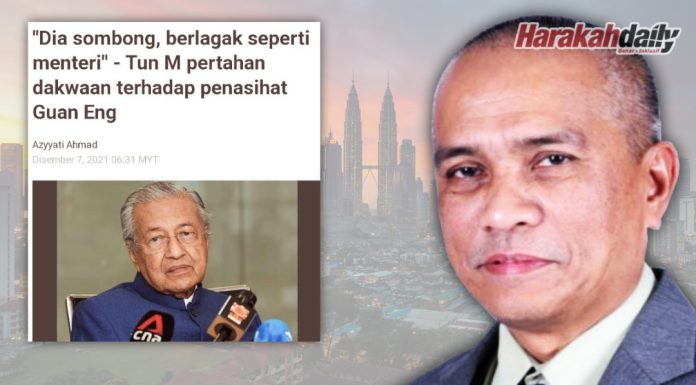 Tony Pua sombong dan tidak disukai kata Tun