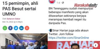 Umno Besut ‘bbuak pulok’