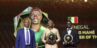 Anugerah Pemain Terbaik Afrika milik Sadio Mane