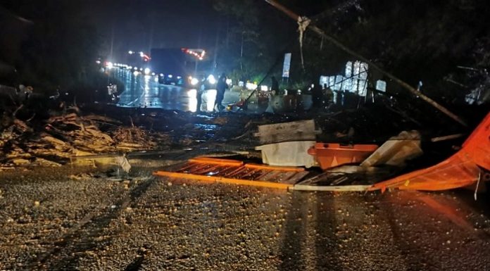 Hujan lebat berterusan mungkin punca tanah runtuh