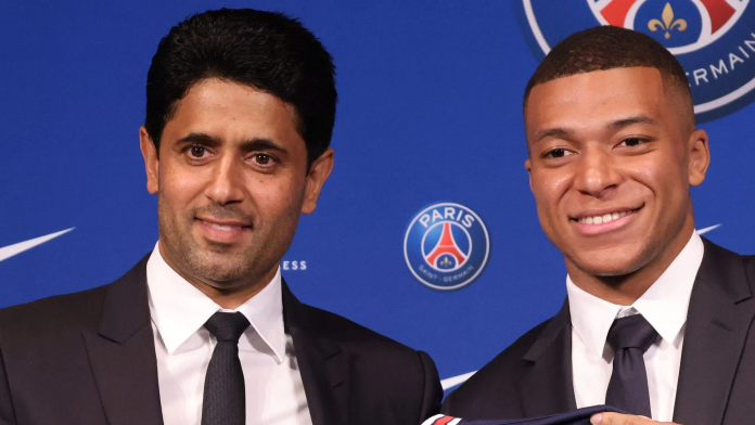 Nasser Al-Khelaifi & Kylian Mbappe