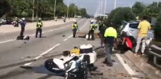 2 maut, lori langgar beberapa kenderaan di Putrajaya