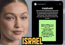 Israel ‘serang’ Gigi Hadid di Instagram