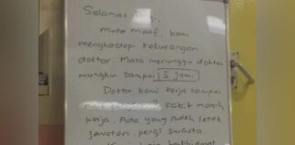 Lima jam nak jumpa doktor!