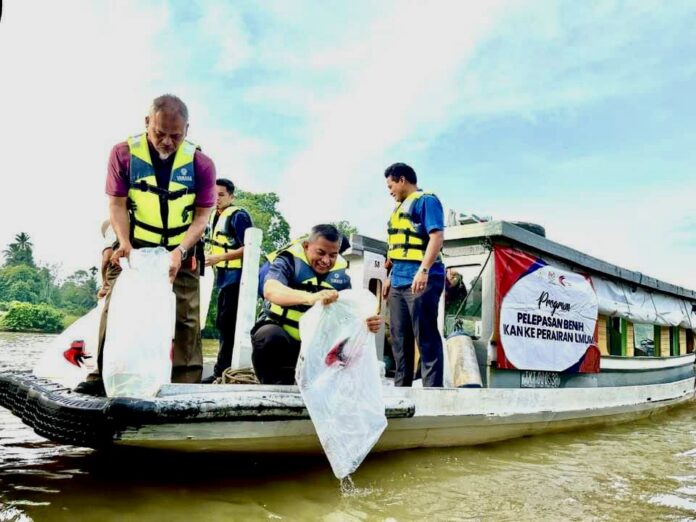 Dr Azman lepaskan benih ikan