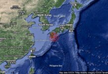 Gempa kuat 6.9 magnitud gegar Jepun