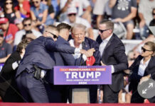 Donald Trump ditembak lagi, dan selamat