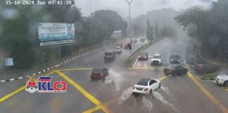 Banjir kilat: Setiawangsa, Taman Keramat, Ulu Kelang, MRR2 terjejas