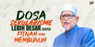 Dosa sekularisme lebih besar daripada fitnah dan membunuh