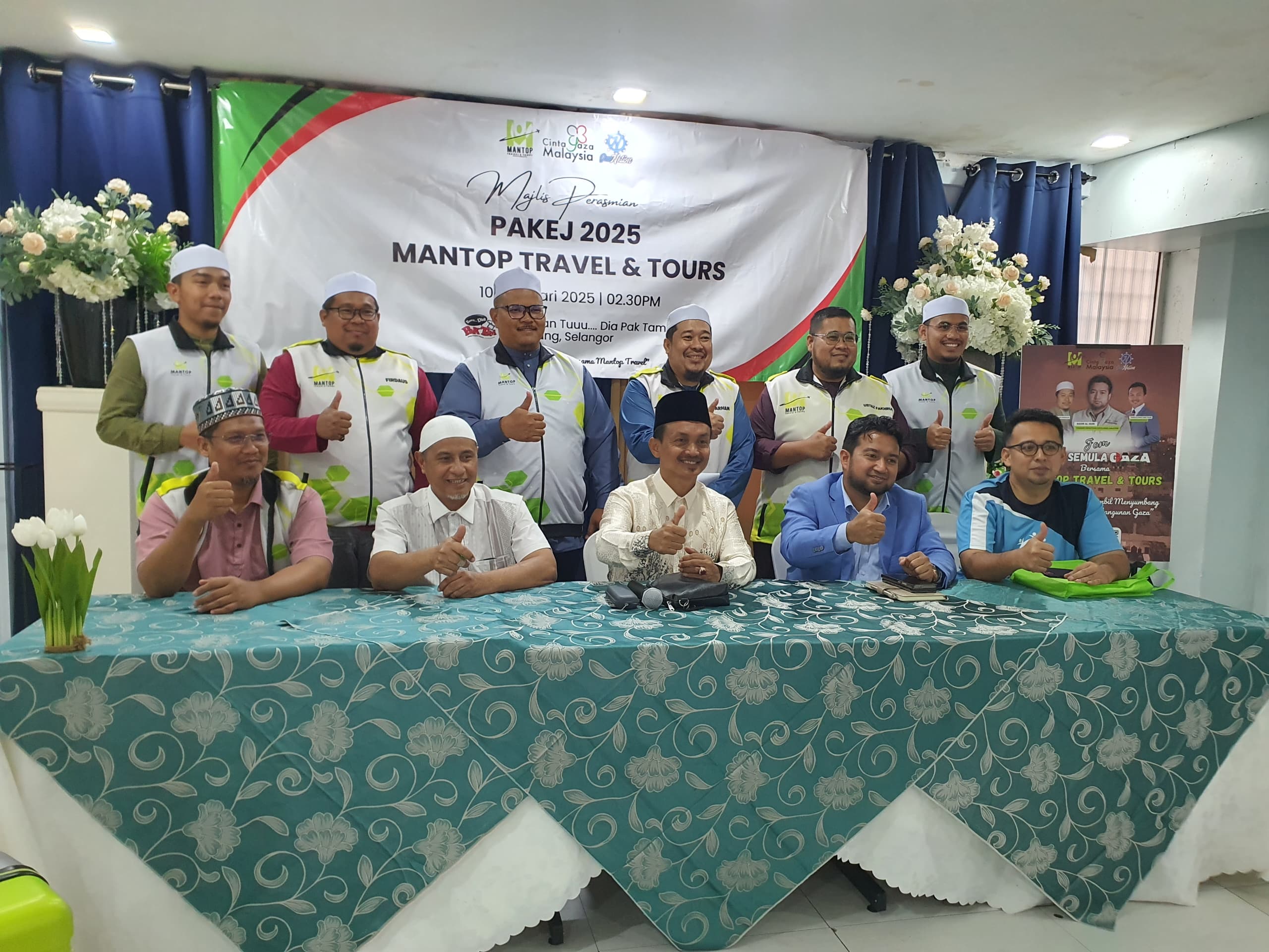 Mantop Mantop Travel & Tours lancar kempen ‘Jom Bina Semula Gaza’