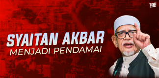Syaitan akbar menjadi pendamai