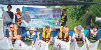 Benih udang galah, lampam dilepaskan di Sungai Setiu