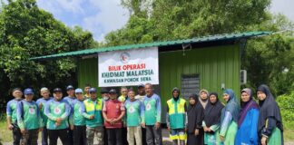 Khidmat Malaysia cuci rumah mangsa banjir di Kedah