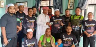 Misi bantuan banjir LESTARI ke pondok di Selatan Thailand