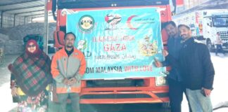 100 tan gandum dan pek makanan sedia bertolak dari Mesir