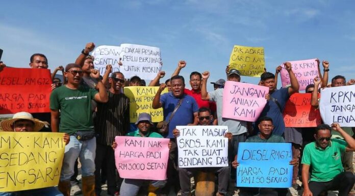 Pesawah protes, beri kata dua kepada kerajaan