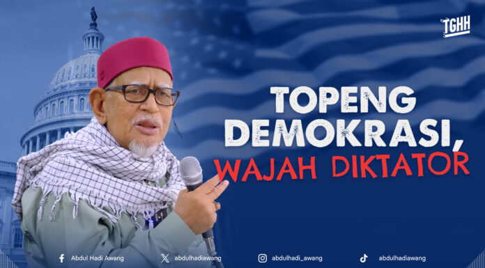 Topeng demokrasi, wajah diktator