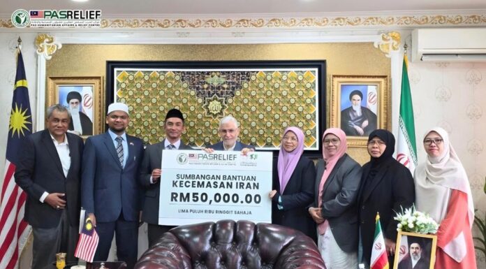 PASRelief sumbang RM50,000 kepada rakyat Iran
