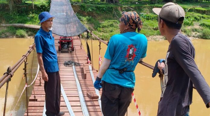 ADUN Lanchang hargai usaha baiki jambatan gantung