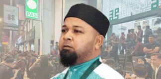 Anak muda demo depan Pejabat Agung PAS