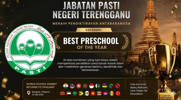 PASTI raih anugerah prasekolah terbaik dunia di Bangkok