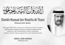 PAS sampaikan takziah atas pemergian Bapa Emir Qatar