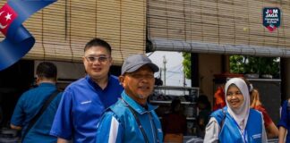 Awang curi perhatian, disambut mesra kaum Cina